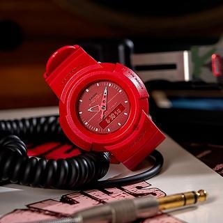 【CASIO 卡西歐】G-SHOCK 復刻ONE TONE雙顯計時手錶 畢業禮物(AW-500BB-4E)