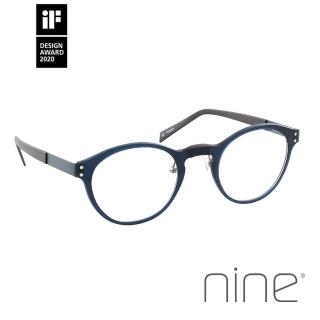 【nine 眼鏡】丹麥設計日本手工製造 3rd系列光學眼鏡-(藍 3rd 2430 BLU)