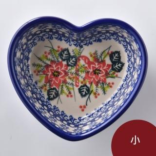 【波蘭陶】Vena 愛心餐盤 陶瓷盤 菜盤 點心盤 波蘭手工製(耶誕市集系列)