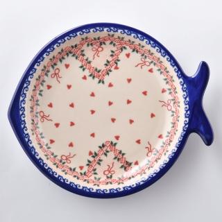 【波蘭陶】Vena 魚形盤 陶瓷盤 菜盤 水果盤 沙拉盤 波蘭手工製(六月新娘系列)