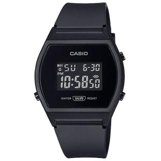 【CASIO 卡西歐】卡西歐酒桶型膠帶電子錶-黑(LW-204-1B)