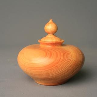 【MU LIFE 荒木雕塑藝品】寶珠冠寶瓶9(台灣紅檜木)