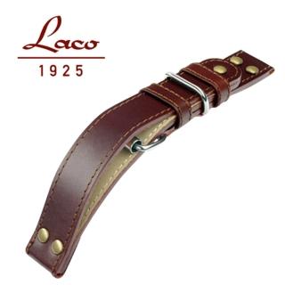 【Laco 朗坤】401245 飛行員棕色 XL 20mm 原廠錶帶(皮質 錶帶)