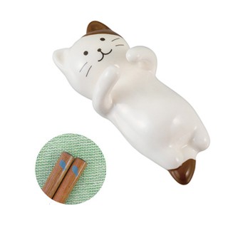【DECOLE】日本抱一個系列筷架組-可愛花貓