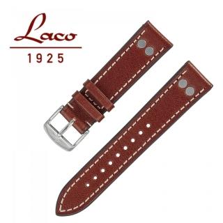 【Laco 朗坤】401859 錶帶 棕 XL 20mm 原廠錶帶(皮質 錶帶)