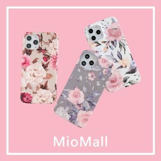 【MioMall 米歐廣場】iPhone12 mini/12 Pro/12 ProMax手機殼(★歐風大理石風格-祕密花園 迷霧灰/玫瑰白★)