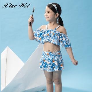 【SAIN SOU 聖手牌】流行女童兩件式比基尼泳裝(NO.A8820158)