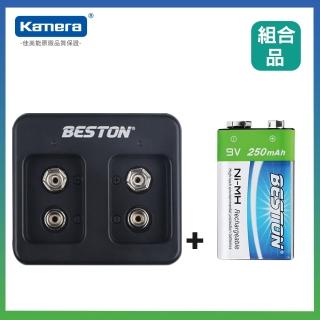 【BESTON】9V 鎳氫電池-1入 +雙槽充電器(C-8006)