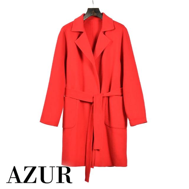 【AZUR】法式經典長版手工大衣