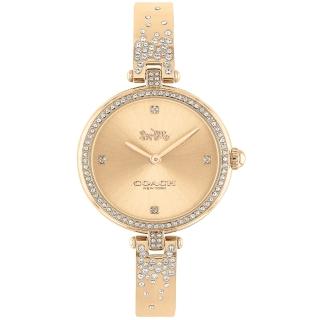 【COACH】官方授權經銷商 璀璨晶鑽手環式腕錶-29mm/玫瑰金 畢業 禮物(14503651)
