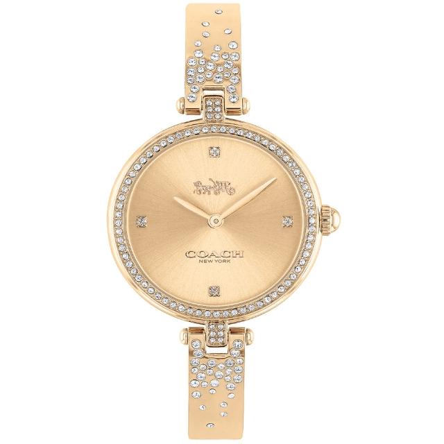 【COACH】官方授權經銷商 璀璨晶鑽手環式腕錶-29mm/玫瑰金 畢業 禮物(14503651)