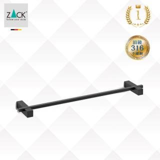 【ZACK】毛巾桿-單桿51cm-黑色(316不鏽鋼-ZK-C40505)