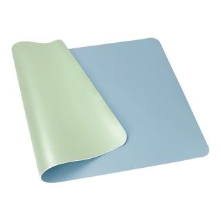【ABEL 力大牌】雙色PU皮質桌墊 天藍+果綠(PU材質 雙面雙色)