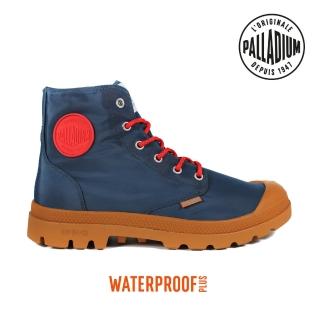 【Palladium】PAMPA PUDDLE LITE+ WP+輕量防水靴-中性-藍/土黃(76117-482)