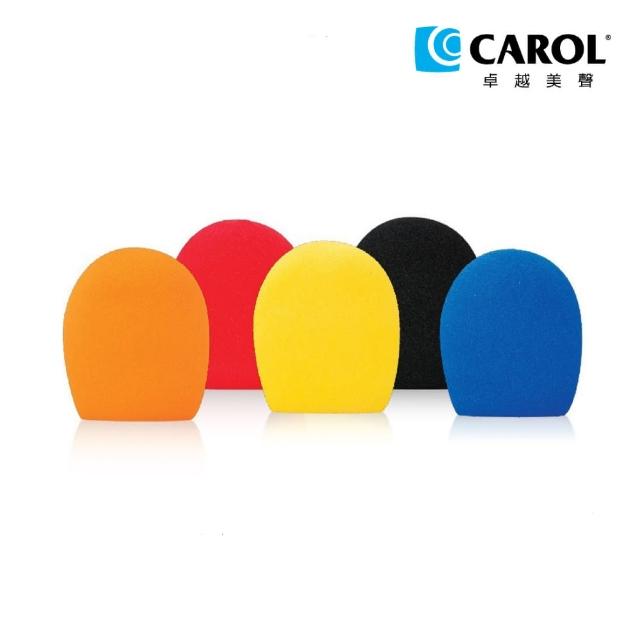 【CAROL 佳樂】麥克風海綿五色組(黑、紅、黃、藍、橘五色組合)