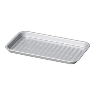 【小禮堂】Pearl 日本製 方形不鏽鋼燒烤盤 平底烤盤 烤肉盤 煎盤 《銀》