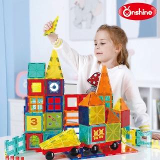 【Onshine】兒童益智彩窗磁力片-78PCS(益智玩具/腦力開發/建構片)