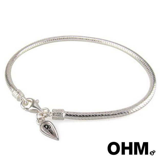 【OHM Beads】925純銀吊牌手鏈(Lobster Clasp Sterling Silver Bracelet)