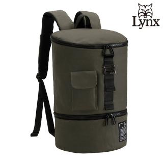 【Lynx】美國山貓旅行休閒防潑水多隔層機能布包 後背包(墨綠色)