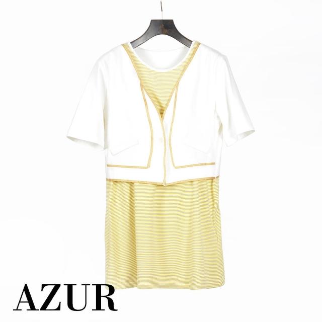 【AZUR】古典外套兩件式長版上衣