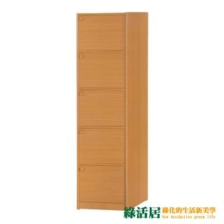 【綠活居】斯特爾 現代1.5尺五門書櫃/收納櫃(三色可選)