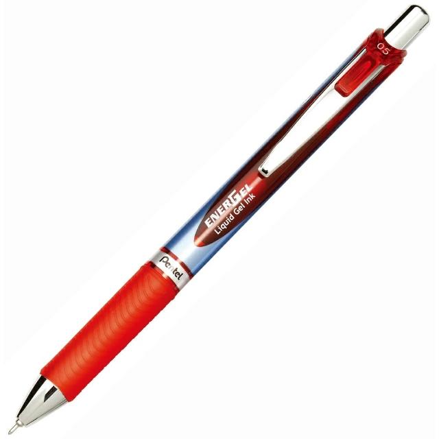 【Pentel 飛龍】BLN75-B自動極速鋼珠筆0.5紅(2入1包)