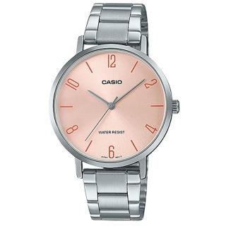 【CASIO 卡西歐】簡約時尚女錶 不鏽鋼錶帶 日常生活防水(LTP-VT01D-4B2)