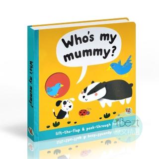 【iBezt】Who is my mummy(Lift-the-flap Peek-through holes)