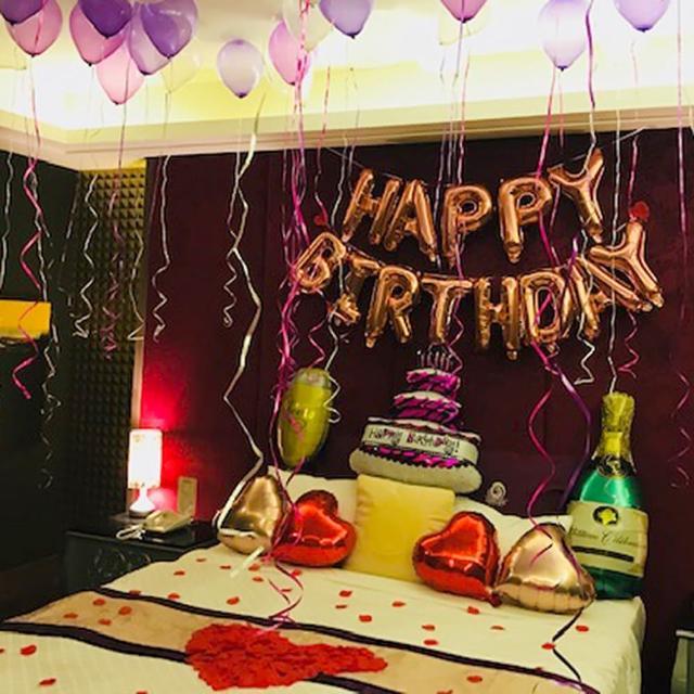 浪漫紫色系告白生日氣球套餐1組(生日氣球 派對 氣球 生日派對 告白氣球)