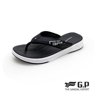 【G.P】男款輕羽量漂浮夾腳拖鞋G1543M-黑色(SIZE:39-44 共三色)