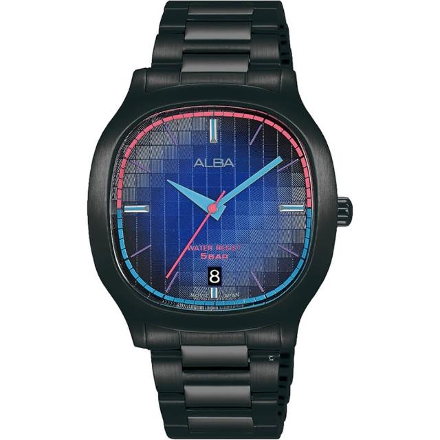【ALBA】方型復古休閒腕錶(VJ42-X308SD AS9L87X1)