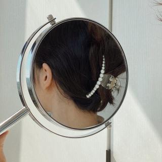 【HaNA 梨花】韓國南大門設計感珍珠一字．半透明大抓夾