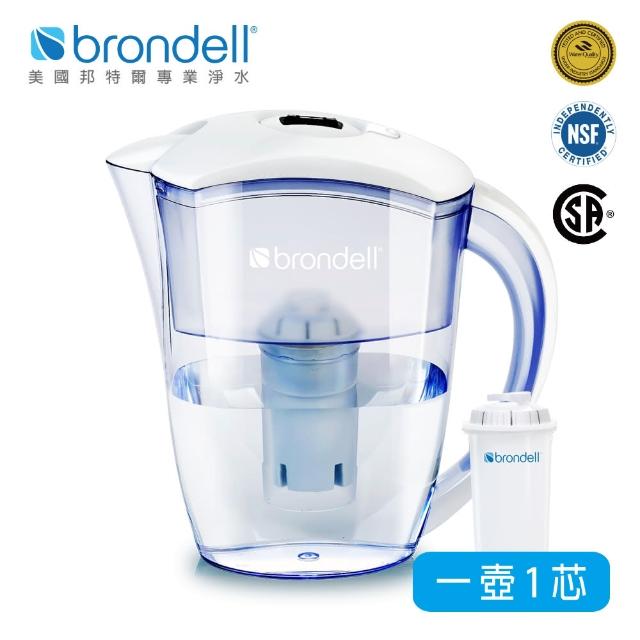 【Brondell】極淨白濾水壺(內含1芯)