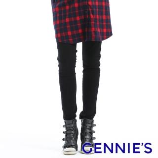 【Gennies 奇妮】簡約一體成型中筒休閒褲(黑C4A01)