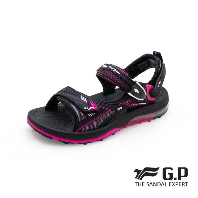 【G.P】女款超緩震氣墊涼鞋G1676W-黑桃色(SIZE:36-39 共二色)