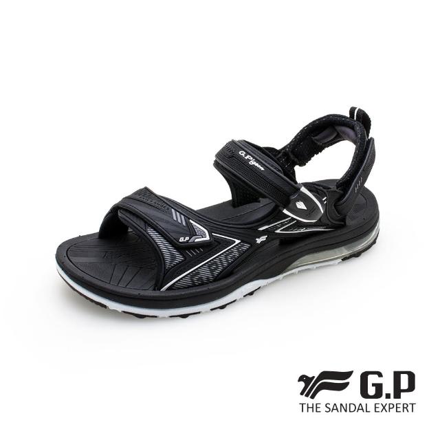 【G.P】男款超緩震氣墊涼鞋G1676M-黑色(SIZE:39-44 共二色)