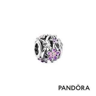 【Pandora官方直營】紫色雛菊鏤空串飾