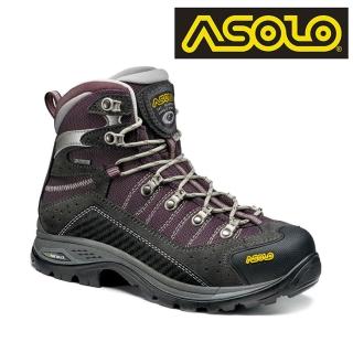 【ASOLO】GTX 女款 中筒郊山健走鞋Drifter EVO GV A23105/A913(防水透氣、輕便、黃金大底、休閒)