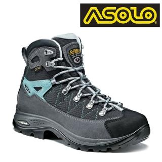 【ASOLO】GTX 女款 GTX 中筒郊山健走鞋Finder GV A23103/A177(防水透氣、輕便、黃金大底、休閒)