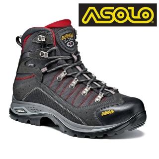 【ASOLO】GTX 男款 中筒郊山健走鞋Drifter EVO GV A23104/A623(防水透氣、輕便、黃金大底、休閒)