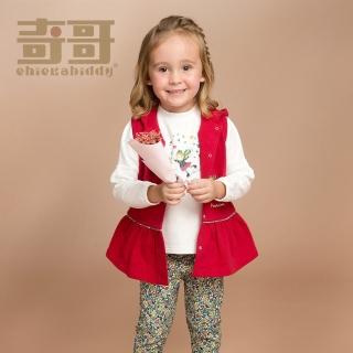 【奇哥官方旗艦】Chic a Bon 繽紛花季九分合身褲(2-5歲)