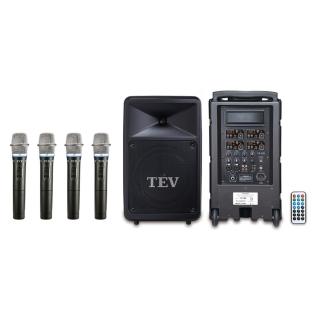 【TEV】TA-780 USB-4(四頻無線移動式擴音機USB/SD/BT/280w 含4手握麥克風)