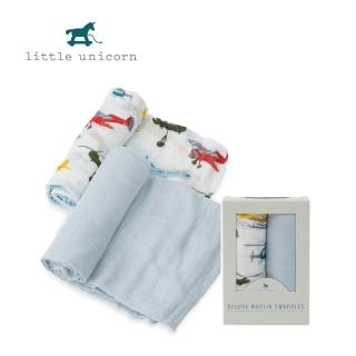 【Little Unicorn】竹纖維紗布巾2入組(飛機總動員 包巾)
