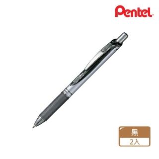 【Pentel 飛龍】BL77-E ENERGEL極速鋼珠筆-0.7 黑(2入1包)
