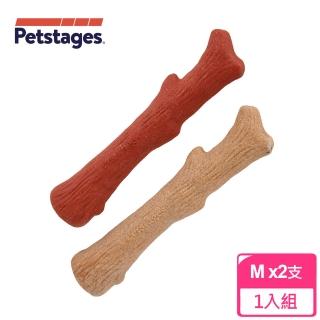 【petstages】67818 史迪克2件組 m 耐咬史迪克(寵物 磨牙 潔齒 啃咬 狗玩具)