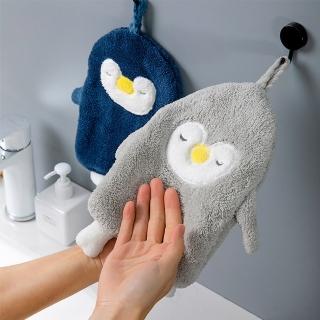 【G.SIN】超吸水 ! 企鵝珊瑚絨擦手巾(擦手巾 衛浴用品 擦手 衛生 珊瑚絨)