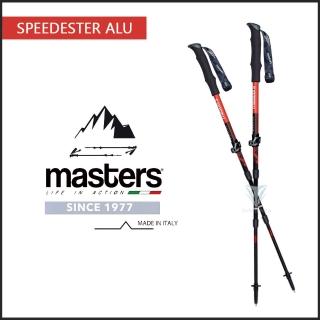 【MASTERS】Speedster Alu 超短鋁合金登山杖 2入特惠組 - 紅(義大利登山杖/航太級鋁合金/Speedster Alu)