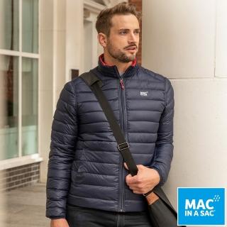 【MAC IN A SAC】男款輕暖袋著走雙面羽絨外套(MNS126紅/深藍/輕量保暖/戶外/休閒/收納體積小)