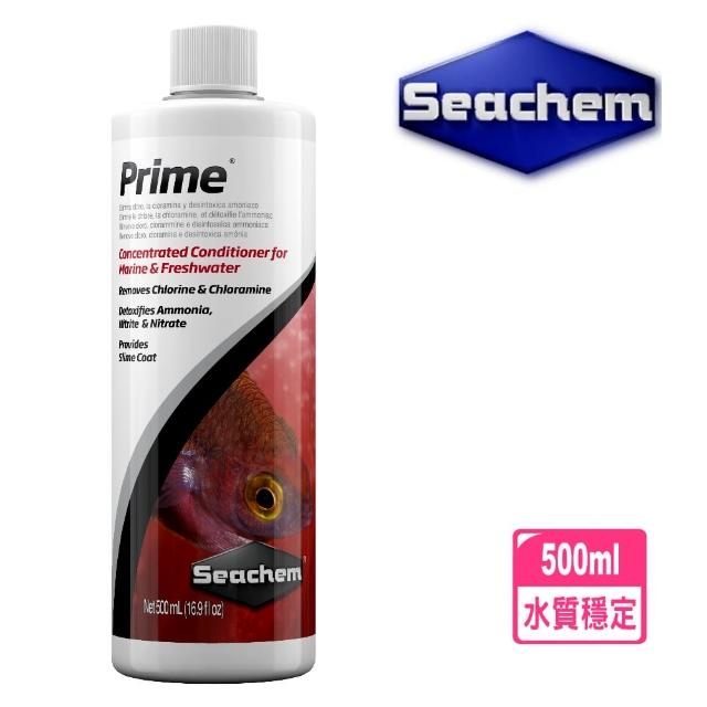 【Seachem 西肯】美國 Prime 除氯氨水質穩定劑 500ml水質安定劑/水穩/安定劑(淡海水觀賞魚魚缸使用N1433)