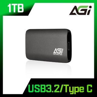 【AGI】1TB 外接SSD 攜帶式固態硬碟(讀寫速度達 500/400 MB/s)